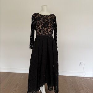 R2 Black Lace Long Sleeve Dress